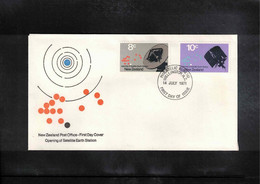 New Zealand 1971 Space / Raumfahrt Satellite Earth Station FDC - Oceanía