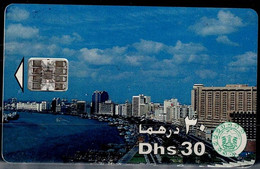 UNITED ARAB EMIRATES 1997 PHONECARD  SEA VIEW TO THE CITY USED VF!! - United Arab Emirates