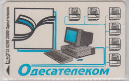 UKRAINE 1998 ODESSA TELECOM BLUE COMPUTER IBM - Ukraine