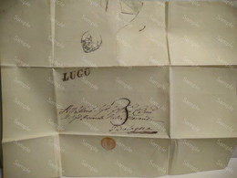 Italy Italia  Folded Letter 1852 Bologna Lugo Conselice (Ravenna) - Romagne