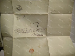 Italy Italia  Folded Letter 1853 Bologna Lugo Conselice (Ravenna) - Romagne