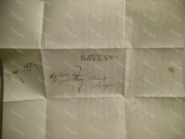 Italy Italia  Folded Letter Bologna Ravenna 1852 - Romagne