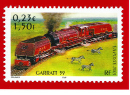 Carte Pré-timbrée Tarif  "  INTERNATIONAL--20g "--2021/2022--La Legende Du Rail--GARRATT 59 - PAP:  Varia (1995-...)