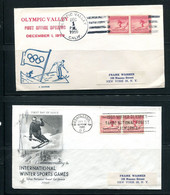 USA 1959/1960 2 Covers Winter  Olympic Games Tahoe National Forest 13031 - Winter 1960: Squaw Valley