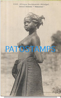 186824 AFRICA SENEGAL DAKAR COSTUMES NATIVE WOMAN SEMI NUDE SAUSSAI POSTAL POSTCARD - Kenya