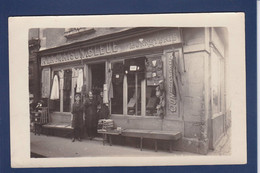 CPA à Identifier Commerce Shop Devanture Magasin Non Circulé Maison Bleue - Te Identificeren