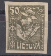 Lithuania Litauen 1921 Mi#92 U Mint Hinged - Lithuania