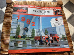 CALENDRIER-ALMANACH  Sapeurs-Pompiers  GRAND FORMAT  Ville De CONNERRE  Annee 1982 - Big : 1981-90