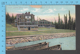 1903 CPA - Lac Louise Hotel, Canoe, Used In 1903 Cover Gould 1903 Que. - Lac Louise