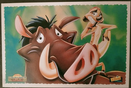 Cartolina Disney PROMO In Giro Per Il Mondo Con Timon E Pumbaa (3) - Autres & Non Classés