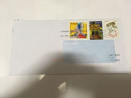 (5 H 48) 2 Letters Posted From France To Australia During COVID-19 Crisis (with Multiple Stamps) - Lettres & Documents