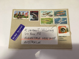 (5 H 48) Letters Posted From Canada To Australia During COVID-19 Crisis (with Multiple Stamps) - Covers & Documents