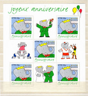 " BABAR " Sur Bloc-Feuillet Neuf ** MNH. N° YT BF 100 - Bandes Dessinées