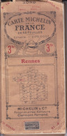 P-GF-FO-22-801 : CARTE MICHELIN  N° 14 REGION DE RENNES. ILE ET VILAINE - Michelin-Führer