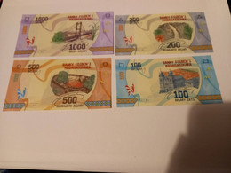 Madagascar Lot De 4 Billets Unc - Madagascar