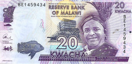 MALAWI 20 KWACHA PURPLE MAN FRONT BUILDING BACK ND(2010s) P? UNC READ DESCRIPTION !! - Malawi