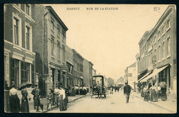 CPA - Carte Postale - Belgique - Hannut - Rue De La Station - 1908 (CP20461OK) - Hannuit