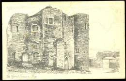 Rye The Ypres Tower Pencil Sketch Postcard - Rye