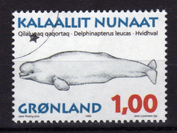 GROENLAND Greenland 1996 Baleine Dauphin  Yv 268 OBL - Usados