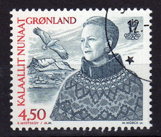 GROENLAND Greenland 2000 Queen Reine  Yv 334 OBL - Gebraucht