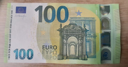 SPAIN 100 Euro 2019  UNC Draghi Letter VA Print Code V004 G5 - 100 Euro