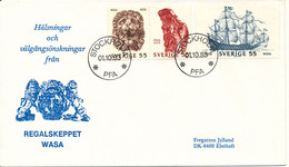 Sweden Cover WASA Honors The Danish Frigate JYLLAND 1-10-1983 - Storia Postale
