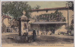 84 PIOLENC - La Fontaine Du Cours Et Le Café Du Commerce - Piolenc
