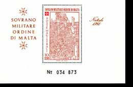 Malteser Orden SMOM Block Natal 1980  MNH Postfrisch  Neuf ** (0010) - Sovrano Militare Ordine Di Malta