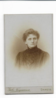 XX16545/ CDV Foto Junge Frau Atelier Gebr. Freymann, Danzig Ca.1900 - Zonder Classificatie