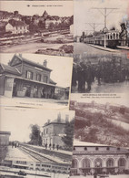 Lot 3014 De 10 CPA Gares Station Chemin De Fer Train Déstockage Pour Revendeurs Ou Collectionneurs - 5 - 99 Postcards