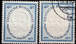 BRD FGR RFA - Schiller (MiNr: 210) 1955 - ** Postfrisch MNH + Gest Used Obl - Altri & Non Classificati