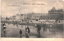 CPA-Carte Postale Belgique-Ostende La Plage  Chalet Hôtels Début 1900  VM50176 - Oostende