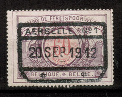 Chemins De Fer TR 37, Obliteration Centrale Parfaitement Apposee AERSEELE, NO 1 R.RARE - 1895-1913