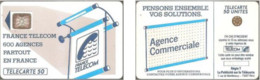 Carte à Puce - France - France Telecom -Les 600 Agences 50 - SC5an D7 Glacée, Texte Verso Gras - “600 Agences”