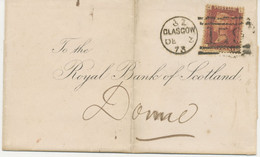 GB „159 / GLASGOW“ Scottish Duplex (4 Bars With Different Length, Time Code „3 Z“, Datepart 19mm) On Superb Cover  (pre- - Cartas & Documentos