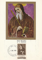 Vatican  1965   Saint Benedict - Maximum Cards