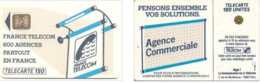 Carte à Puce - France - France Telecom -Les 600 Agences 120 - SC5an D6 Glacée, 5 N° Petits Emboutis Double Frappe - 600 Agences
