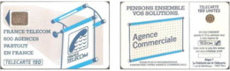 Carte à Puce - France - France Telecom -Les 600 Agences 120 - SC5an D7, 5 N° Petits Emboutis Sur Cadre Bas - 600 Agences