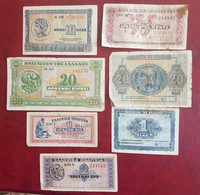 Banknotes Greece Lot Of 7 Banknotes  G/F - Griekenland
