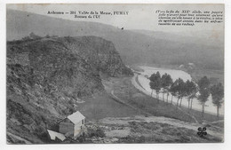 (RECTO / VERSO) FUMAY EN 1920 - N° 304 - ROCHE DE L' UF - TIMBRE ARRACHE AU DOS - BEAU CACHET - CPA - Fumay