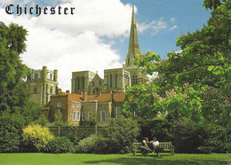 CHICHESTER CATHEDRAL, CHICHESTER, SUSSEX, ENGLAND. USED POSTCARD   Ts7 - Chichester