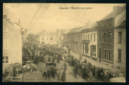 CPA - Carte Postale - Belgique - Hannut - Marché Aux Porcs - 1927 (CP20491OK) - Hannut