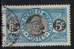 SAINT PIERRE ET MIQUELON        N°  YVERT :  107 ( 3 )  OBLITERE       (OB 10 / 16 ) - Used Stamps