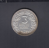 Dt. Reich 3 Mark 1925 - 3 Marcos & 3 Reichsmark