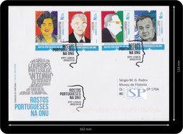 Portugal 2022 FDC Rostos Portugueses Na ONU UN United Nations Children Design Famous People Woman - Unused Stamps