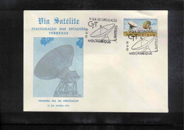 Mozambique 1974 Space / Raumfahrt / L'espace   -  Satellite Communications Earth Station Interesting Cover - Afrique