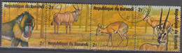 Burundi 1975 Michel 1153 - 1156 O Cote (2005) 1.00 Euro Animaux D'Afrique Cachet Rond - Oblitérés