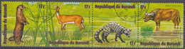 Burundi 1975 Michel 1181 - 1184 O Cote (2005) 1.20 Euro Animaux D'Afrique Cachet Rond - Oblitérés