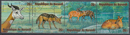 Burundi 1975 Michel 1189 - 1192 O Cote (2005) 1.60 Euro Animaux D'Afrique Cachet Rond - Used Stamps