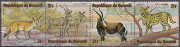 Burundi 1975 Michel 1193 - 1196 O Cote (2005) 2.00 Euro Animaux D'Afrique Cachet Rond - Gebraucht